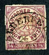 GS-564)  NORTH GERMAN CONF.  1868  Mi.#1 / Sc.#1  Used - Afgestempeld