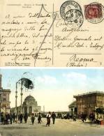 AC066 - CARTOLINA VIAGGIATA FP ANNO 1911 COSTANTINOPOLI POSTE ITALIANE Su Cent.10 Soprastampato COSTANTINOPOLI 20 Para - Bureaux D'Europe & D'Asie