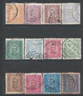 PORTUGAL - 1892-1893,  D. Carlos I.    ( Série, 12 Valores )   (o)  MUNDIFIL  Nº 68/79 - Used Stamps