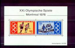 1976 - GERMANIA / GERMANY - XXI OLIMPIADI ESTIVE DI MONTREAL. MNH. - Verano 1976: Montréal