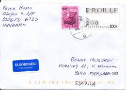 Hungary Cover Sent To Denmark 1-12-2009 - Storia Postale