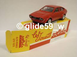 Solido ALFA ROMEO GTV (1979) - Réédition Hachette Collection (NEUVE ! Avec Boîte D'origine) - Solido