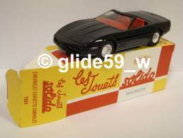 Solido CHEVROLET CORVETTE CABRIOLET (1984) - Réédition Hachette Collection (NEUVE ! Avec Boîte D'origine) - Solido