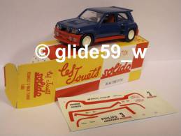 Solido RENAULT 5 MAXI TURBO (1985) - Réédition Hachette Collection (NEUVE ! Avec Boîte D'origine) - Solido