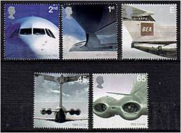 GRANDE BRETAGNE 2002 - Nez D Airbus, Concorde Partie Avant ... - Serie Neuve Sans Charniere (Yvert 2328/32) - Ongebruikt