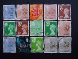 GB REGIONALS  COLLECTION Of 15 STAMPS All USED, DIFFERENT,High Cat.value. - Sin Clasificación