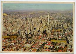 Afrique Du Sud---JOHANNESBURG--The City Of Gold,vue Aérienne ,cpm N° 312 éd  PTY---Timbre "Poisson" - South Africa