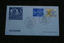 VATICANO 1979- AEROGRAMMA "SALVATOR MUNDI" OFFICIAL OBLITERATION VISIT POPE JOHN PAUL II IN MEXICO - Used Stamps