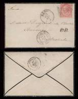 Italien Italy 1867 Cover To France With French Ship Postmark - Interi Postali