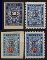 Bulgarien Bulgaria Porto Mi# 6,9,10,12 * M€ 135,- - Unused Stamps