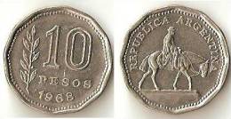 Argentina  10 Pesos 1968 - Argentinië