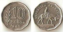 Argentina  10 Pesos 1968 - Argentina
