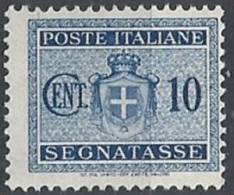 1945 LUOGOTENENZA SEGNATASSE 10 CENT SENZA FILIGRANA MNH ** - RR11074 - Strafport