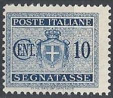 1945 LUOGOTENENZA SEGNATASSE 10 CENT SENZA FILIGRANA MNH ** - RR11076 - Postage Due