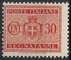 1945 LUOGOTENENZA SEGNATASSE 30 CENT SENZA FILIGRANA MNH ** - RR11076 - Postage Due