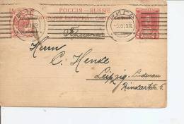 Russie ( EP De 1913 De Riga Vers L'Allemagne à Voir) - Interi Postali