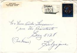 Canada N° 582 + 617 Obl. Sur Lettre - Lettres & Documents