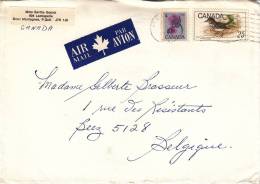 Canada N° 424 + 628 Obl. Sur Lettre - Cartas & Documentos