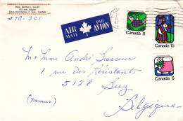 Canada N° 515 + 516 + 518 Obl. Sur Lettre - Covers & Documents