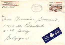 Canada N° 493 Obl. Sur Lettre - Cartas & Documentos