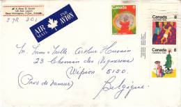 Canada N° 585 + 586 + 587 Obl. Sur Lettre - Brieven En Documenten