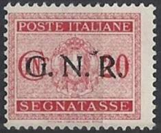 1944 RSI GNR VERONA SEGNATASSE 20 CENT MNH ** VARIETà - RSI138 - Strafport