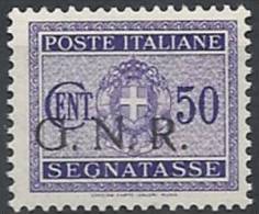 1944 RSI GNR BRESCIA SEGNATASSE 50 CENT MNH ** - RSI141 - Portomarken