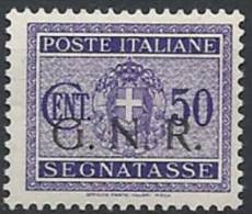 1944 RSI GNR BRESCIA SEGNATASSE 50 CENT MNH ** - RSI141-2 - Segnatasse