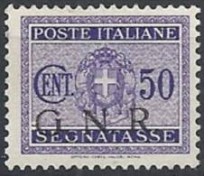 1944 RSI GNR BRESCIA SEGNATASSE 50 CENT MNH ** - RSI141-4 - Postage Due