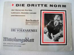 "Die Dritte Norm" Mitteilungsblatt Der Arbeitsgemeinschaft Ehemaliger Offiziere - Police & Militaire