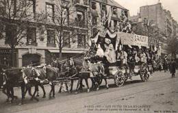 Paris 75  Fêtes De La Mi-Carême 1905  Le Char Du Lavoir De Charonne - Lots, Séries, Collections