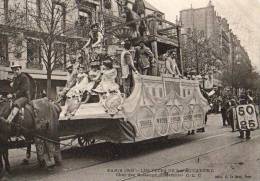 Paris 75  Fêtes De La Mi-Carême 1905  Le Char Des Boissons ( St Emilion  Macon Saumur..) - Loten, Series, Verzamelingen