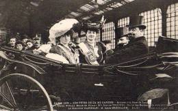 Paris 75  Fêtes De La Mi-Carême 1905   Arrivée Des Reines De La Gare De Lyon (Nulli Reine De Milan) - Lots, Séries, Collections