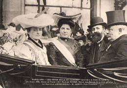 Paris 75  Fêtes De La Mi-Carême 1905   Arrivée Des Reines De La Gare De Lyon (Pia Reine De Turin) - Loten, Series, Verzamelingen