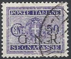 1944 RSI USATO GNR BRESCIA SEGNATASSE 50 CENT VARIETà - RSI148 - Segnatasse