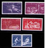 SUECIA 1981 - SUECIA EN EL MUNDO - YVERT Nº 1144-49** (PROCEDEN DE CARNET) - Neufs