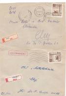 2XREGISTRED COVER,1983,ROMANIA - Brieven En Documenten