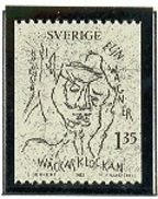 SUECIA 1982 - ELIN WAGNER - YVERT Nº 1177 - Nuevos