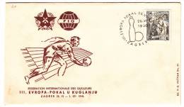 YUGOSLAVIA - European Bowling, Zagreb 1960, Envelope, Commemorative Seal - Bocce