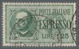 Italia Regno - Espresso - Lire 1,25 Verde (Sassone N° 15) - 1932 - Express Mail
