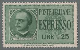 Italia Regno - Espresso - Lire 1,25 Verde (Sassone N° 15) - 1932 - Express Mail