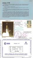 ARIANE V15 Jeu De 3 Enveloppes AP CNES + Cachet Officiel Esa + Pochette Bleue - Europe