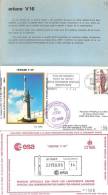 ARIANE V16 Jeu De 6 Enveloppes AP CNES + Cachet Officiel Esa + Pochette Bleue - Europe