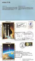 ARIANE V52  Jeu De 6 Enveloppes AP CNES + Pochette Bleue - Europe