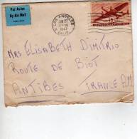 Enveloppe Partie De LOS ANGELES  Californie En 1947 Pour La France  (scans Recto Et Verso) - Poststempel