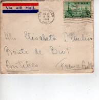 Enveloppe Partie De LOS ANGELES  Californie En 1948 Pour La France  (scans Recto Et Verso) - Postal History