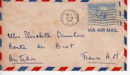 Enveloppe Partie De LOS ANGELES Californie En 1950 Pour La France (scan Recto Et Verso) - Postal History