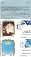 ARAGATZ   Jeu De 6 Enveloppes AP CNES  + 2 Cartes  Oblitérées + Pochette Bleue - Europe