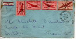 Enveloppe Partie De LOS ANGELES Californie En 1947 Pour La France (scan Recto Et Verso) - Poststempel