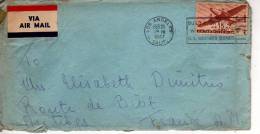 Enveloppe Partie De LOS ANGELES Californie En 1947 Pour La France (scan Recto Et Verso) - Poststempel